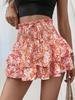 Ladies summer hot sale new fashion printed wide-leg shorts loose versatile casual pants