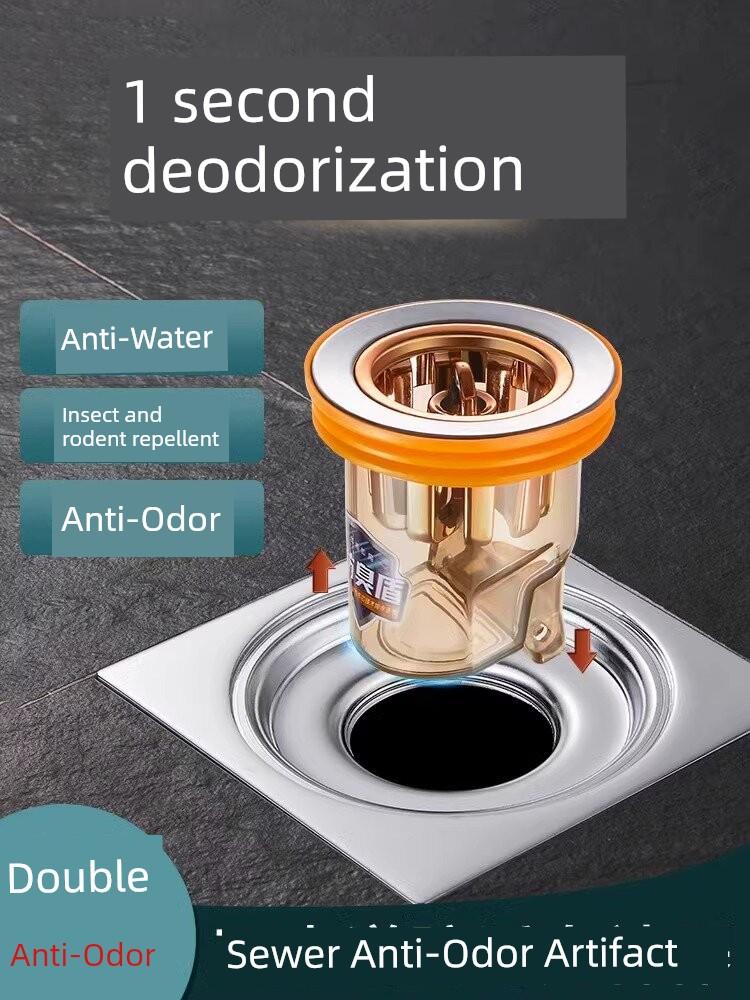 All-Copper Floor Drain Anti-Odor Inner Core Universal Bathroom Toilet Anti-Insect Sewer Pipe Anti-Odor Sealing Cover