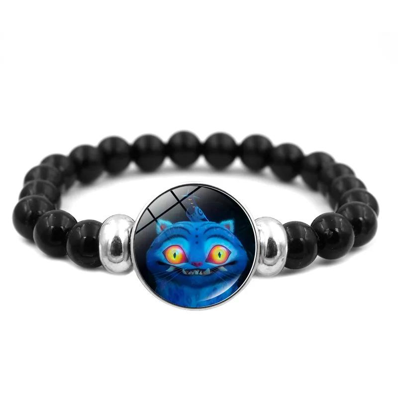 Girls Fashion KPop Demon Hunters Bracelets Beaded Wristband Cute Cartoon Figure Jewelry Accessories Women Children Sweet Gift