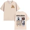Rapper MALUMA Tour 2026 Grafik T-Shirt Unisex Damen Retro Mode Kurzarm T-Shirt Unisex Hip Hop Oversized T-Shirts Streetwear