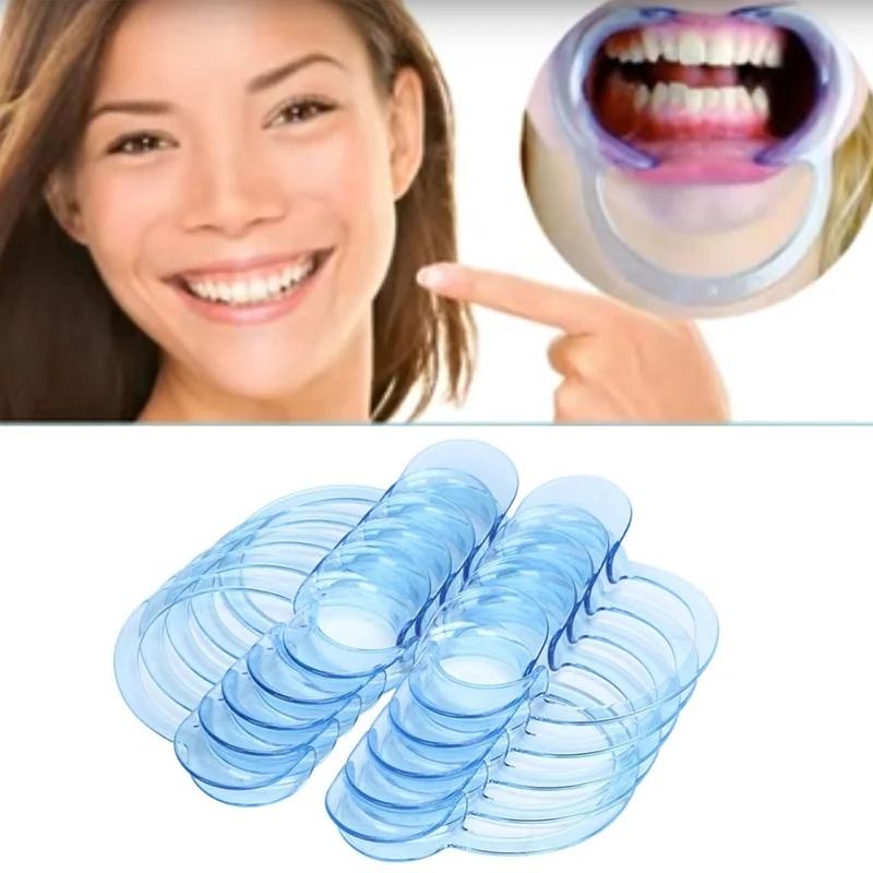 10Pcs C-shaped Plastic Cheek Lip Retractor Dentist Dental Mouth Opener C-shaped Opener