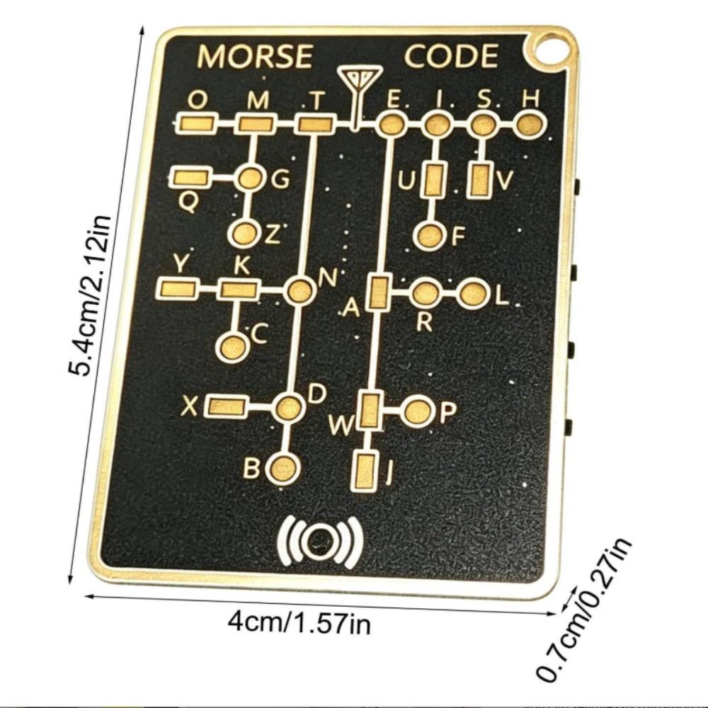 Trendy Design training card Unique Morse code training card Morse Code Karte  Holiday Gifting чёрный