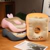 Hollow Breathable Summer Nap Pillow Cool Mat Cute Animal Neck Pillow Office Plush Pillow  Dormitory