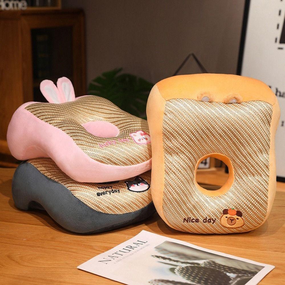 Hollow Breathable Summer Nap Pillow Cool Mat Cute Animal Neck Pillow Office Plush Pillow  Dormitory