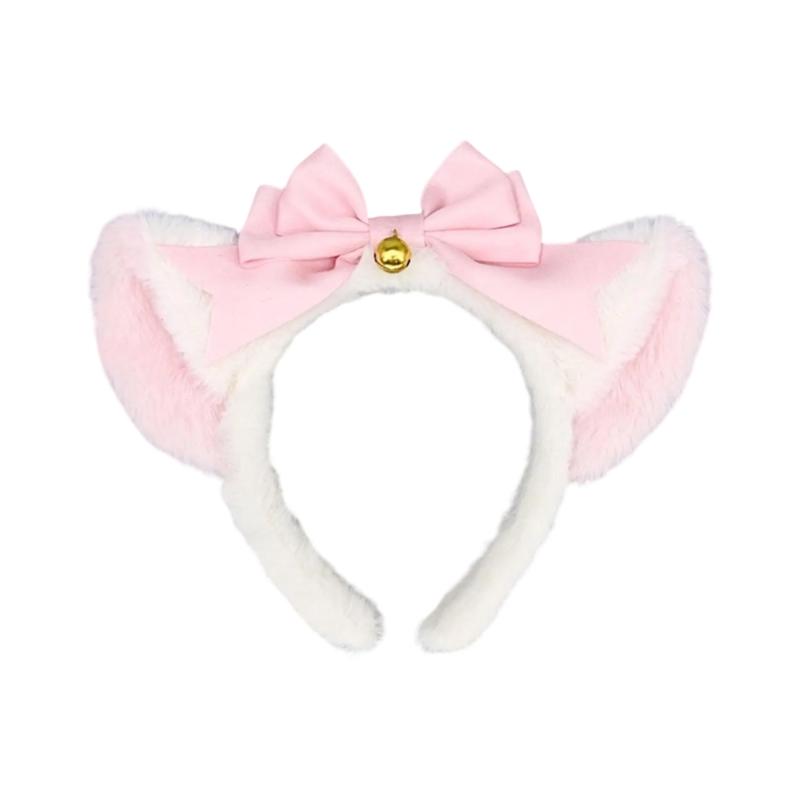 Kitten Cosplay Costume Animal Ear Headband Bowknot Tail for Women Girl Halloween Role Play Animal Outfit Accessories