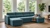 Großes Schlafsofa in U-Form Varius BIG mit Schlaffunktion, 3 Bettkästen, Bouclé-Struktur, Family Meble