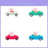 Peppa Pig Wooden Handcrafted Diy Car Toy For Kids And Home Decor With Modern Art Style