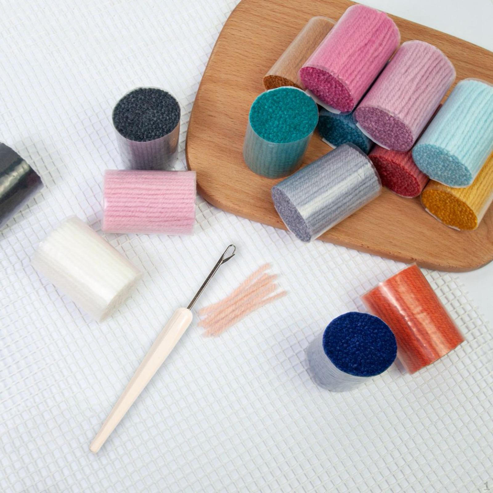 

20 штук Наборы для ковровой вышивки крючком Пряжа для ковра Наволочка Рукоделие D