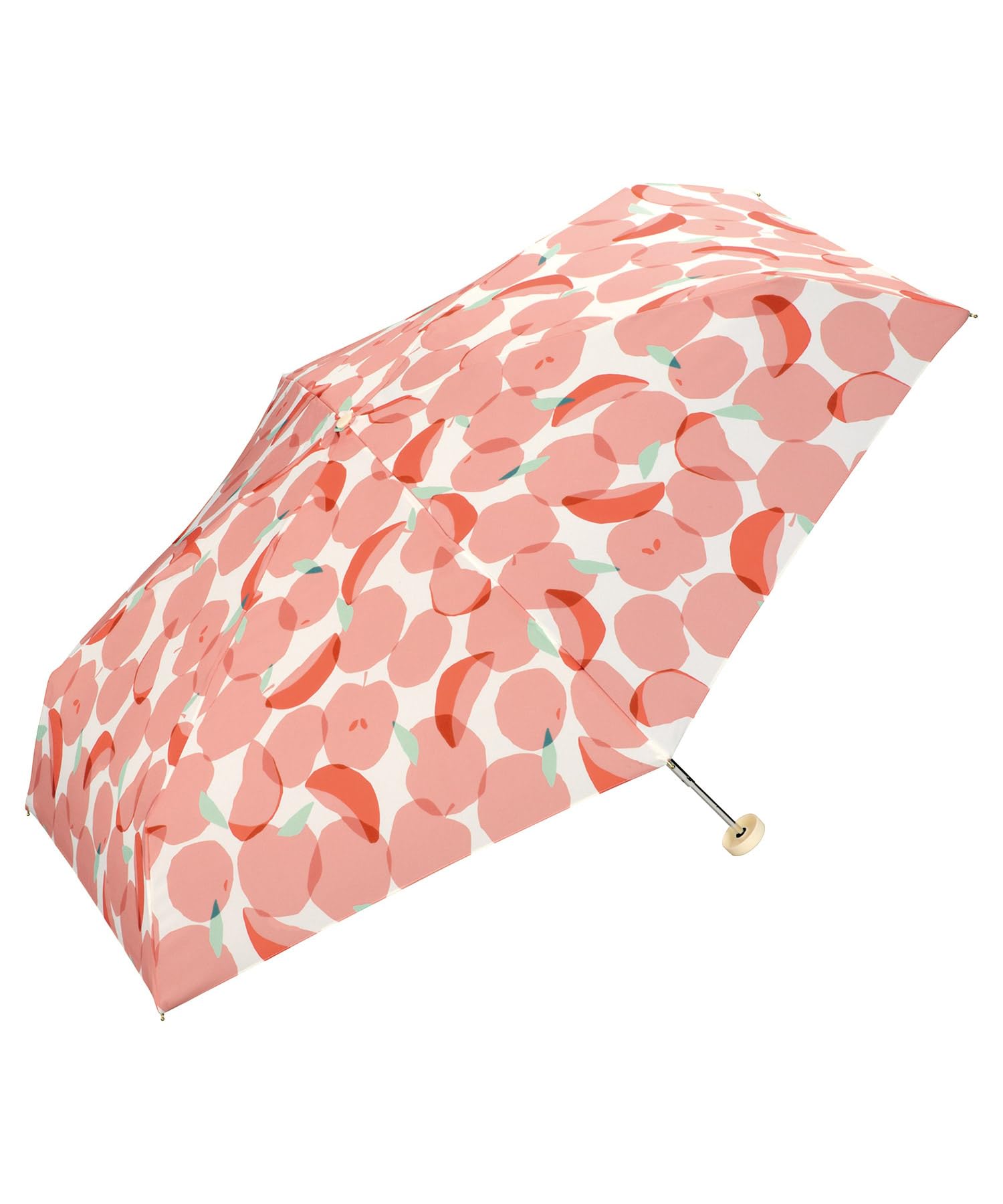 

Зонт от дождя складной Omena Mini для всех, стильный и милый с ретро яблочным фруктовым принтом [2025] Wpc. Зонт, Розовый, Погода, Поездки на работу, Школа, Путешествия, розовый