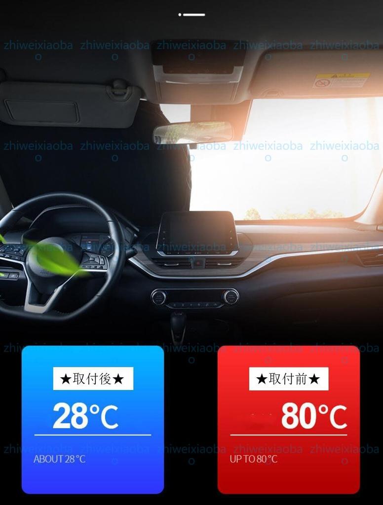 VEZEL Honda [2025 New Design] Car Sun Shade Umbrella, Foldable, Sunshade for Vezel, 2nd