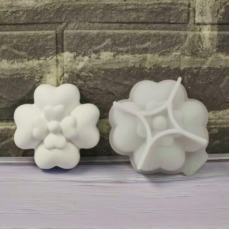 Wiederverwendbare Lebensmittelqualität Silikon Blume Form Form DIY Zement Gips Harze Handwerk Dekorative Wohnaccessoires Ornament