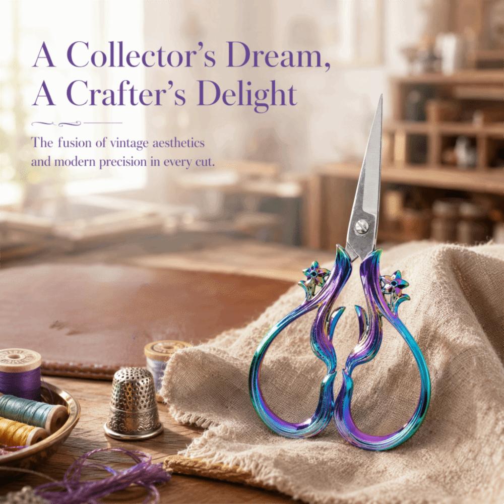 Lightweight Design Stainless Steel Scissors Ergonomic Handle Needle Work Embroidery Scissors DIY Scissors For Crafting
