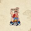 Standing Sign For OPCG OP Monkey D. Luffy Self Made Cartoon Anime Game Desktop Decoration Toy Fans Gift 15cm