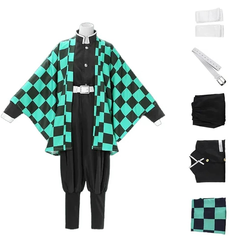 Japanese Anime Demon Slayer Cosplay Tanjiro Nezuko Cosplay Shinobu Kimetsu No Yaiba Tomioka Costume Cartoon Halloween Part Gifts