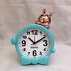 Creative and stylish cute cartoon head alarm clock Bedroom bedside children's sleep quartz clock