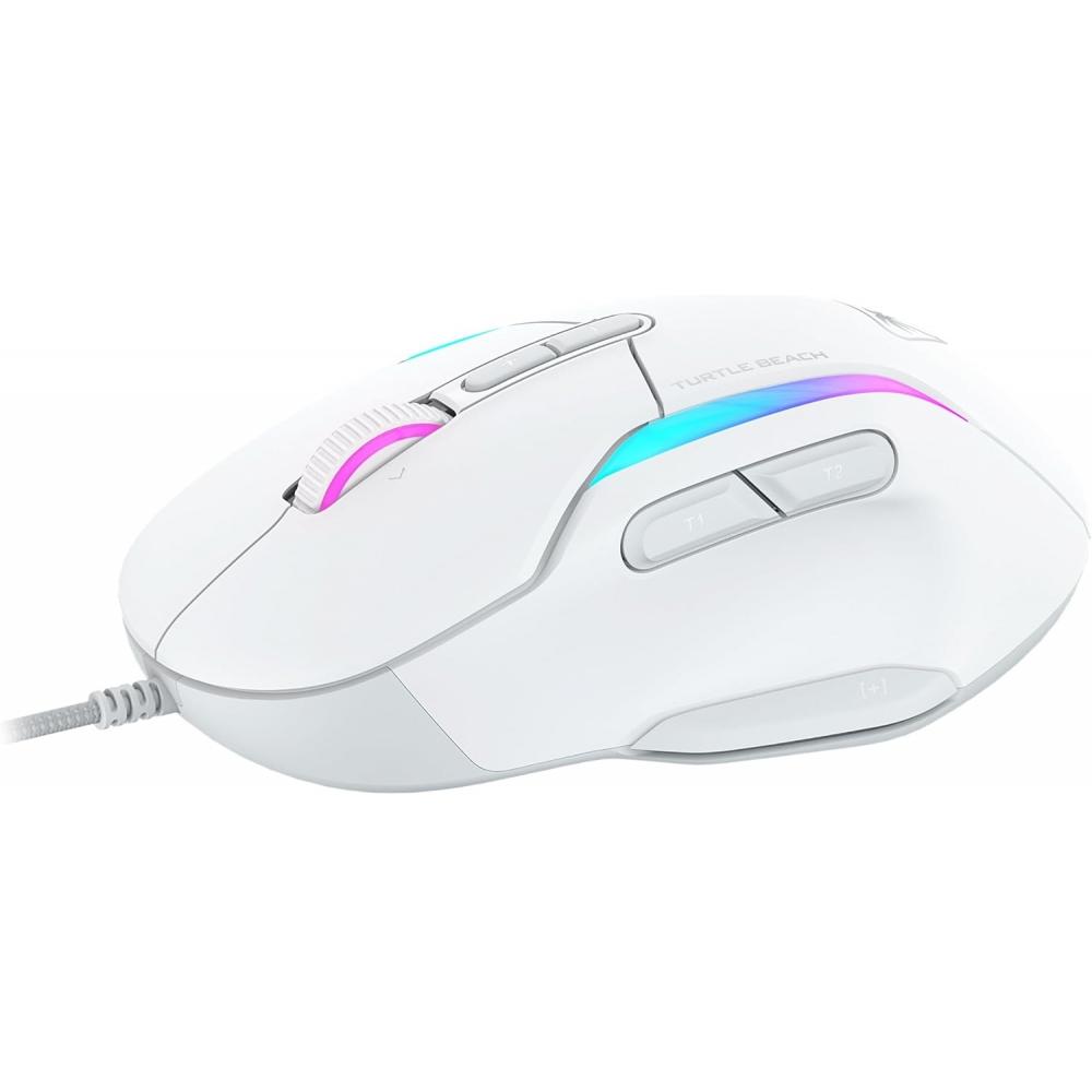 Turtle Beach Wired Gaming Mouse 26k Dpi Sensor Mmo Rts Macro Kone Ii White