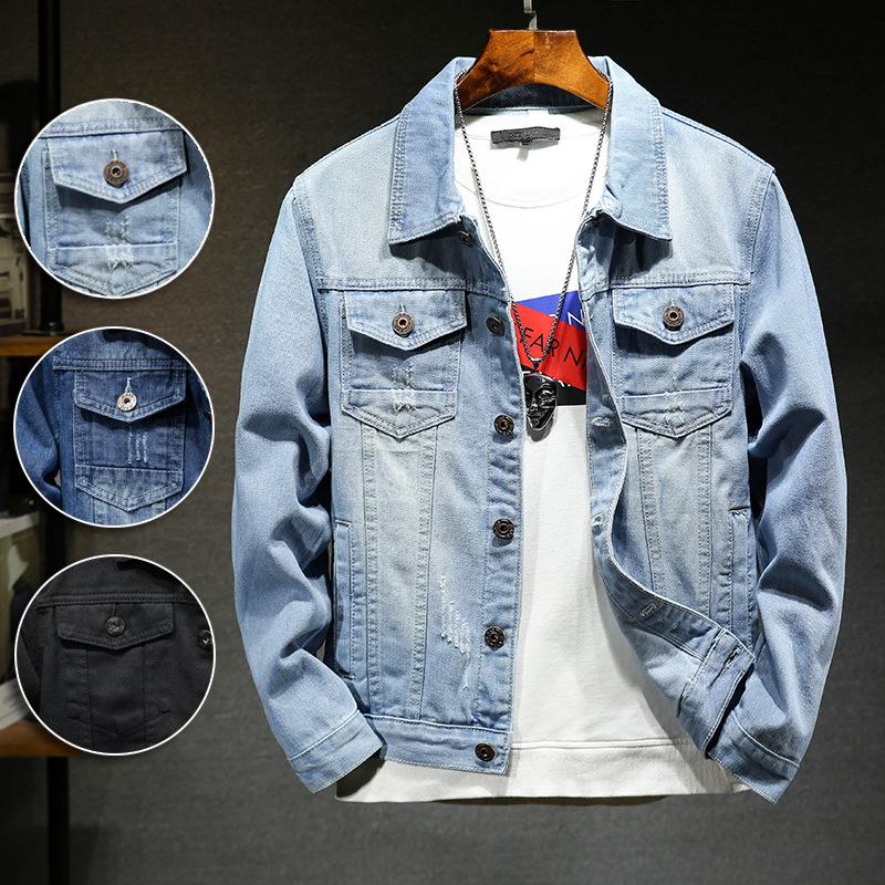 light blue jean jacket men