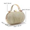 Women's Glitter Evening Bag Sparkly Handbag with Chain Shoulder Bag for Women Pleated Clutch Purse for Wedding Prom Party