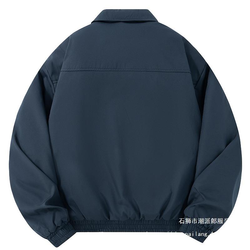 Padded Jacket Simple Men's Winter Loose Large Size Padded Jacket Piled Thickened Jacket Men's Padded Jacket