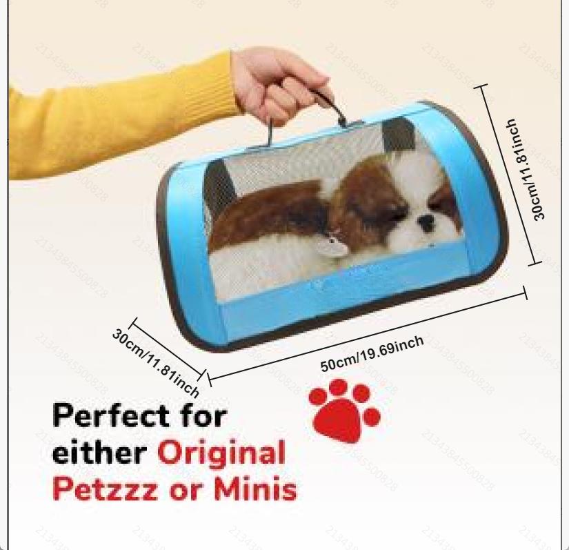

Large Capacity Portable Pet Bag Space Capsule Cat Backpack Folding Pet Cat Dog Bathing Travel небесно-голубой
