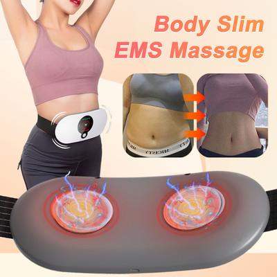 EMS Abdominal Slim Massager Electric Waist Trainer Fat Cellulite Burner Belt Heating Muscle Slimming Pulse Weight Loss Slimming