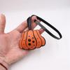 Leder Halloween Kürbis Kaffeebecher Schlüsselanhänger Anhänger Handyband Lanyard Charm Tasche Hängend Halloween Dekoration Geschenk Damen Accessoire