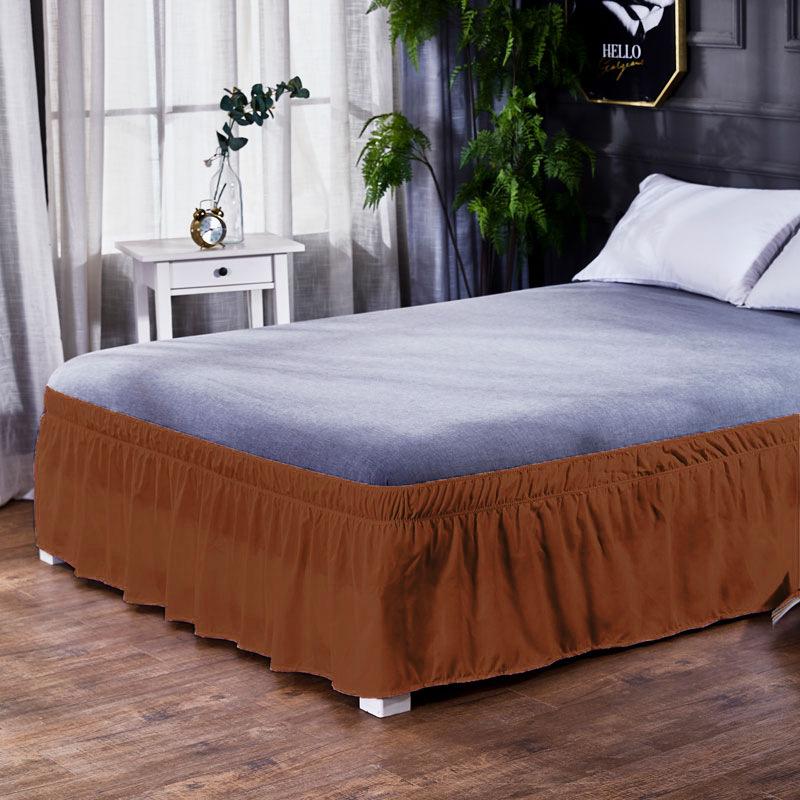American Style Lace Bed Skirt Single Without Bed Surface King Twin Size Solid Color Elastic Band Bed Skirt  40cm Height Skirts