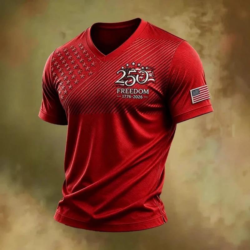 Men's 3D Printed Daily Casual Fashion Front Shoulder V-Neck Long Sleeve