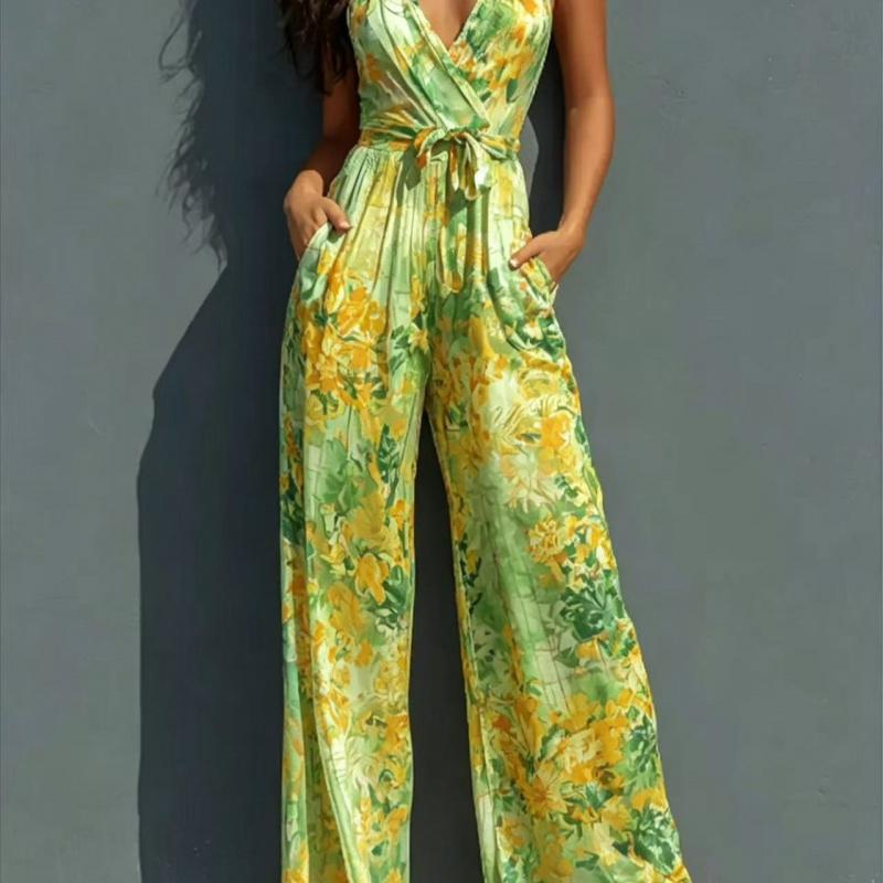 Tuta da sospensione per abbigliamento elegante da donna estivo