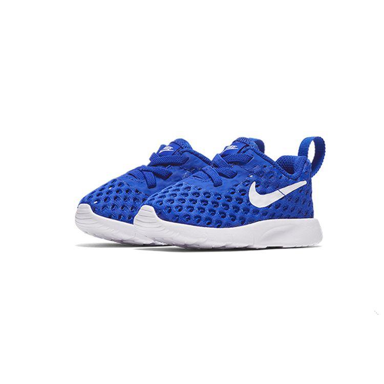 Nike Tanjun Br Blue Slip Resistant Durable Low Top Sports Casual Shoes Baby Sneaker AO9605-400