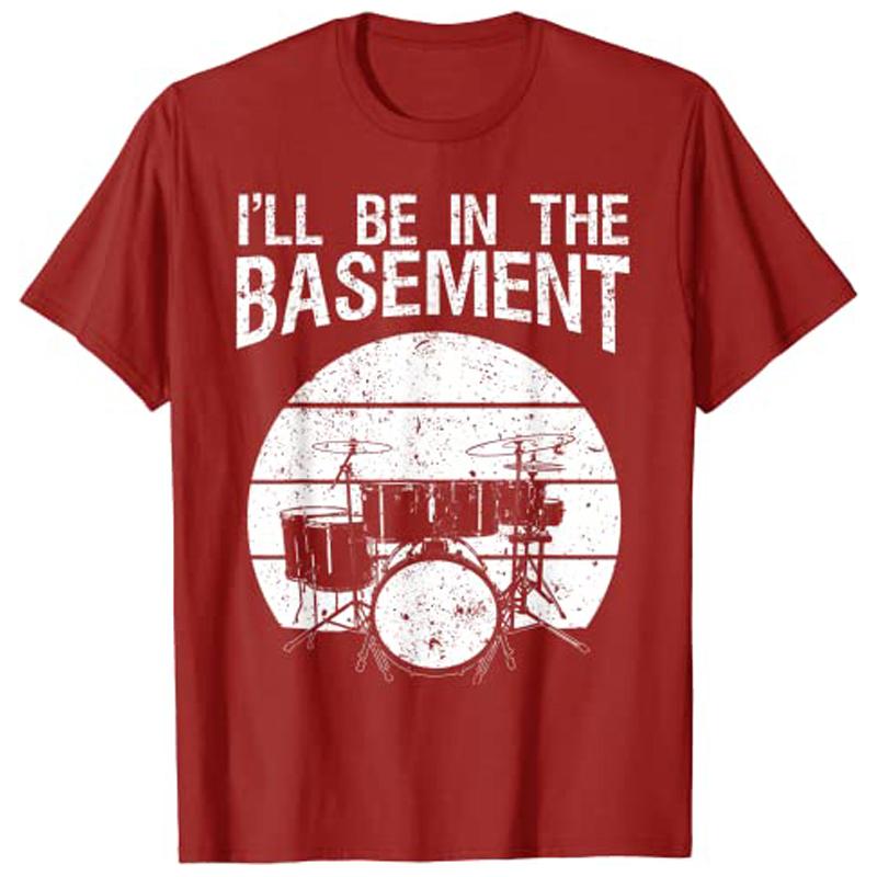 

Funny Drummer Art for Unisex Women Drum Set Drumming Lovers TShirt Y2k Music Lover Graphic Unisex Clothing Novelty Tee Gift Cotton S