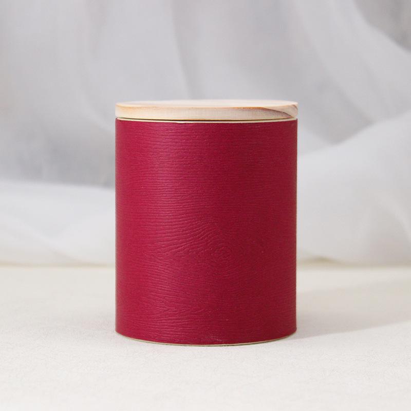 

Solid Wood Round Candy Box - Fresh & Simple Souvenir Gift Packaging Box Diameter 7cm (Height 8.5cm) (Excluding Tax)