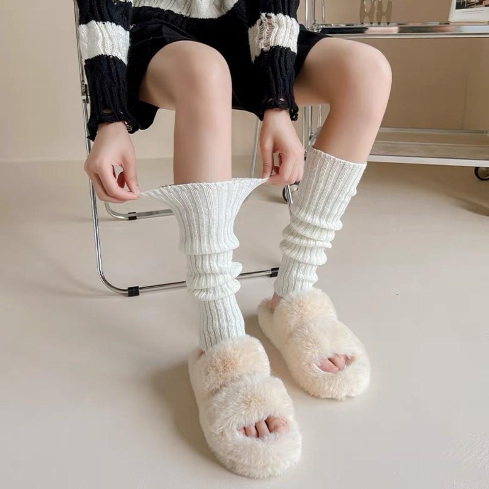 Cold Proof Long Socks Knitted Foot Warmer Sock New Leg Warmers  Women