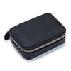 Small Makeup Bag Outdoor Makeup Pouch Genuine Leather Lipstick Lip Case Zipper Cosmetic Organizer Purse with Mirror for Women