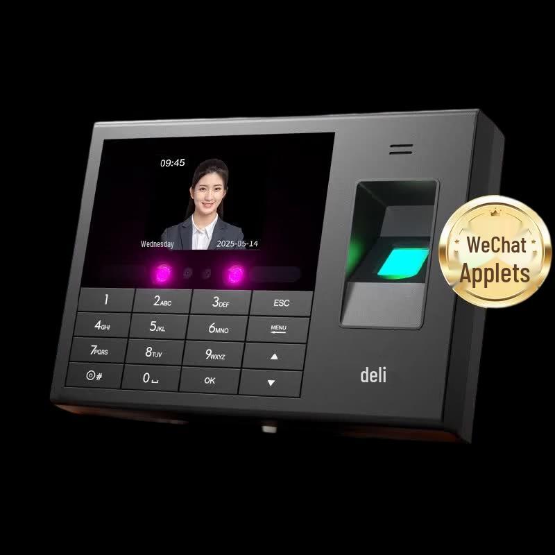 Deli 33868WPRO Smart Biometric Time Clock CN plug (adapter included)