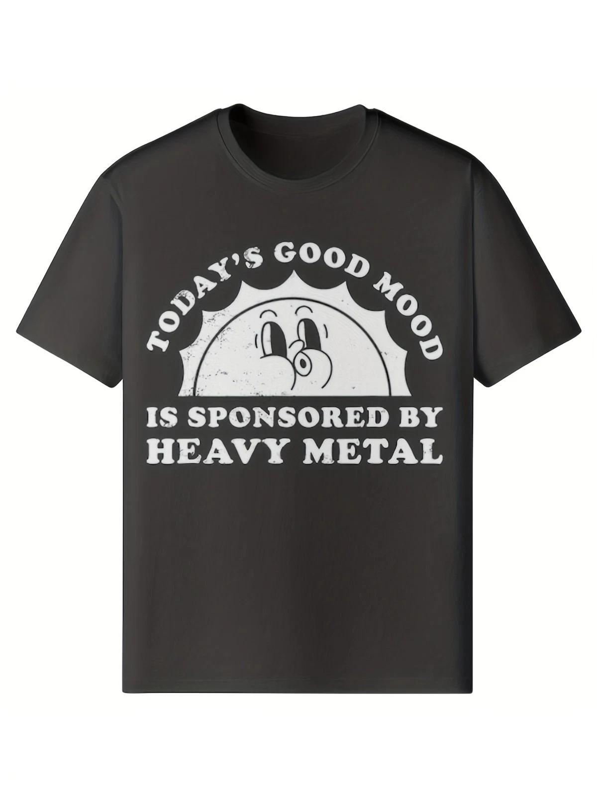 Heavy Metal Music T-Shirt Today’s Good Mood Sponsored By Heavy Metal Tee M