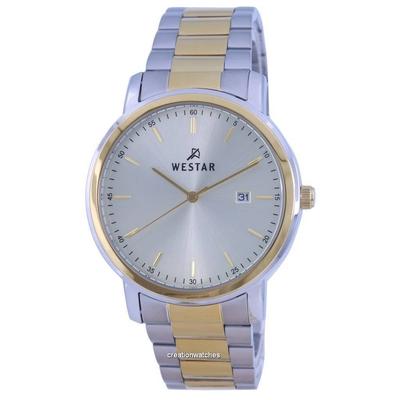 Silver Dial Two Tone Stainless Steel Quartz 50243 CBN 102 Men's Watch