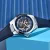 Benyar Skeleton Automatic mechanical wristwatch Fashion Classic Watch Alloy daily waterproof watch BY5207 Hombre reloj