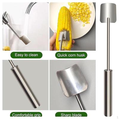 Corn Peeler Cob Strip Tool Peeling Cutter Ergonomic Handle Remover for