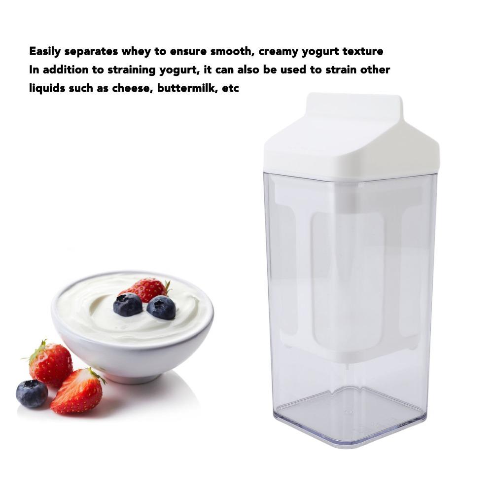 Kitchen Tool Fine Mesh Yogurt Strainer Reusable 1000ml Greek Yogurt Maker with Lid Versatile Food Sieve Strainer Rice/Tea