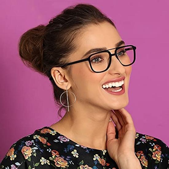 VINCENT CHASE EYEWEAR Zero Power Bluecut & Antiglare Computer Eyeglasses For Eye Protection | Men & Women | Medium | VC E11797