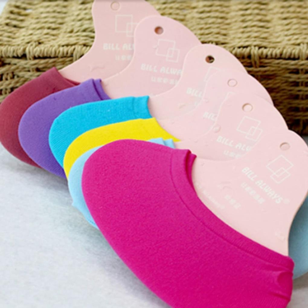 Women s Fashion Socks Fake Socks Plain Nude Color Purple