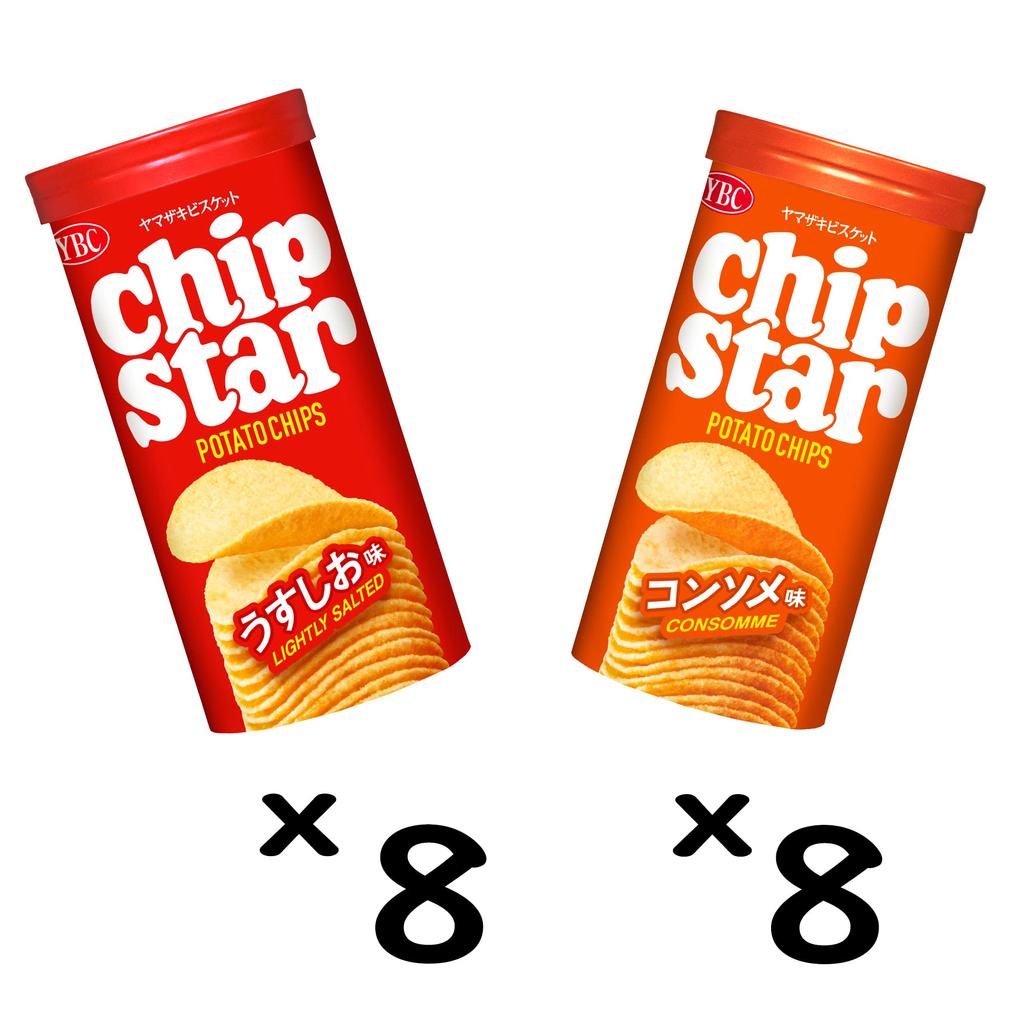 Yamazaki Biscuit Chip Star 16 pieces in total S, 2-flavor Assortment,