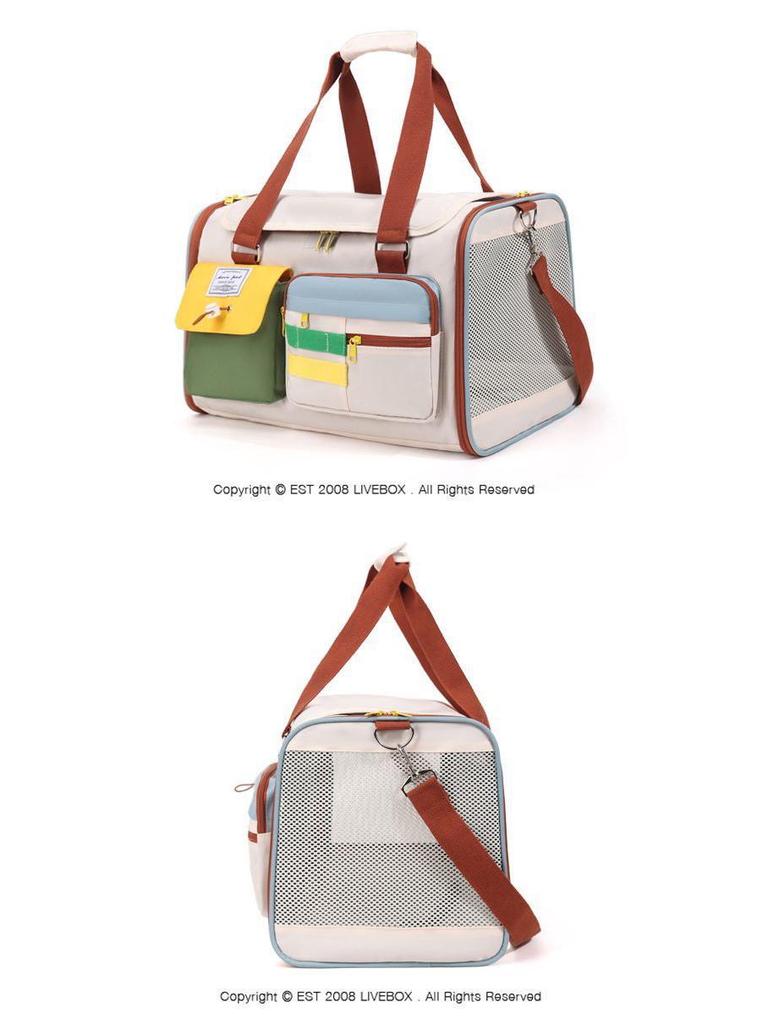 Large Capacity Breathable Pet Backpack & Shoulder Bag - Comfortable, Scratch-Resistant, Portable Outdoor Pet Carrier