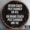 Pc InXCm D Flat Round Sign Retro Plaque with Coach Quotes Motivational Quotes Inspiration Decorative Sign Suita