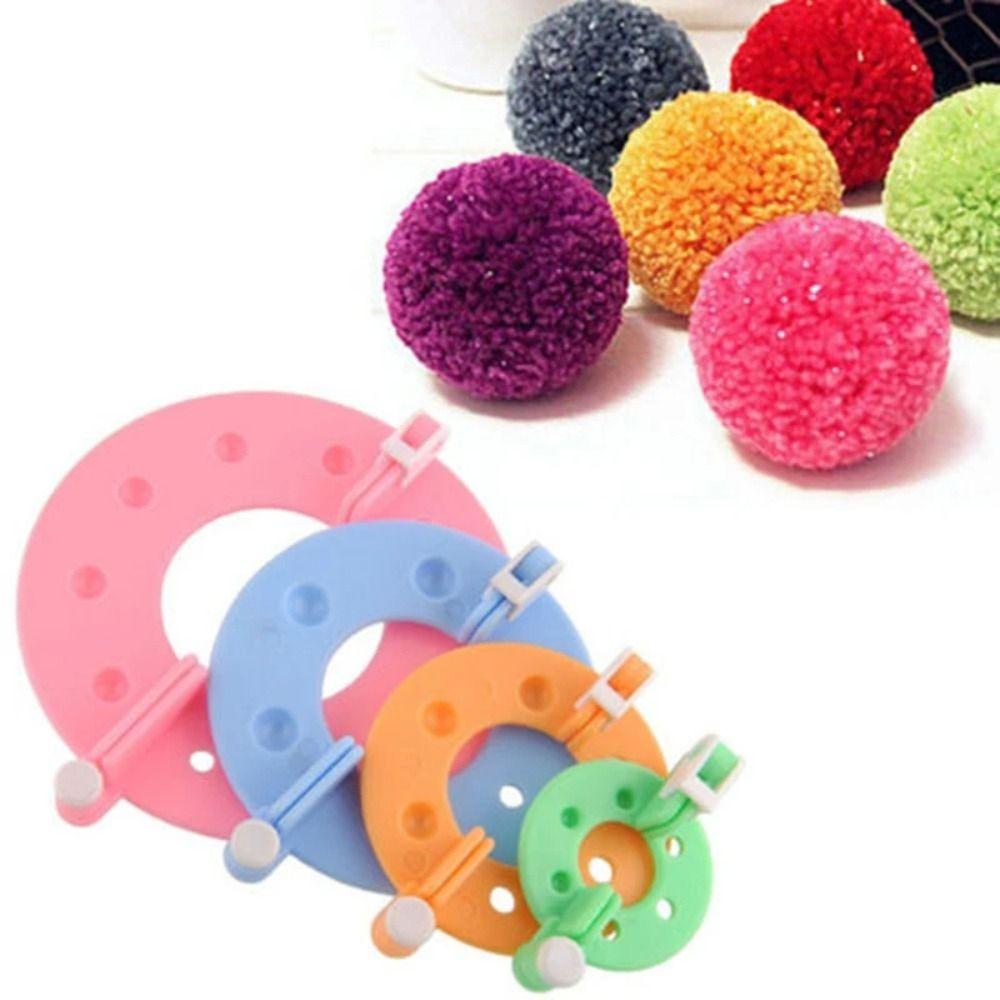 

8pcs Handicraft Pompom Weaver Plush Ball Maker Knitting Tool Durable Wool Ball Weaver Crochet
