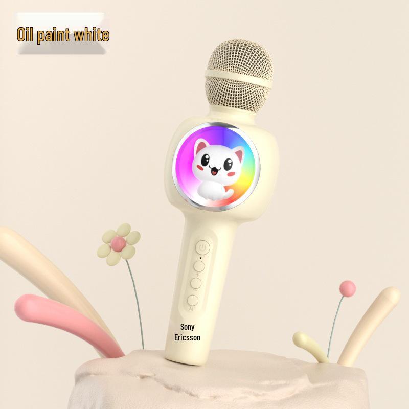 Wireless Bluetooth Microphone & Speaker for Mobile - Sing K Songs At Home for Kids & Adults