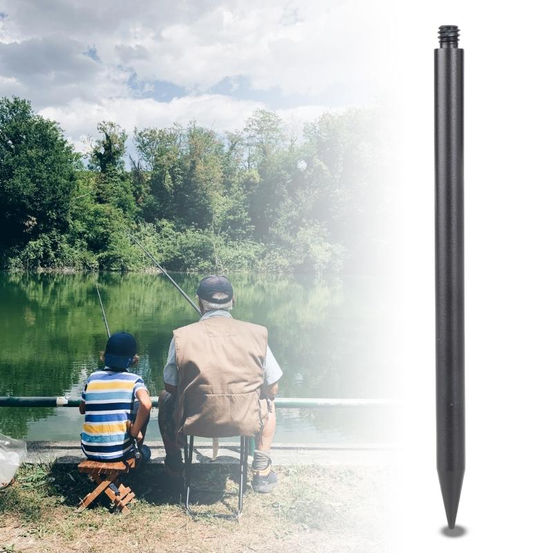 Lightweight Aluminum Tripod Base 1/4in Connecting Rod for Carbon Fiber Extension Rod Outdoor Plug-In Bracket