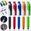 Comfort Grip Ballpoint Pen 4-in-1 with Stylus LED Light Phone Stand Office Supplies Smooth Writing Easy To Hold Ergonomic Blue Ink