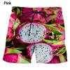 Holiday Hawaiian Men Beach Shorts 3D Print Fruit Watermelon Graphic Sport Shorts New Design Short Pants Personality Clothes